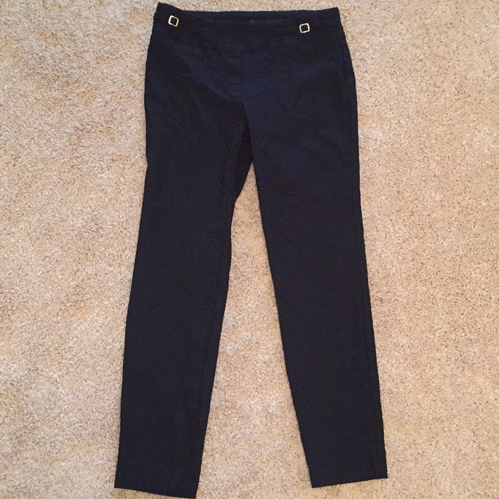 Black Soho Patterned Dress Pants